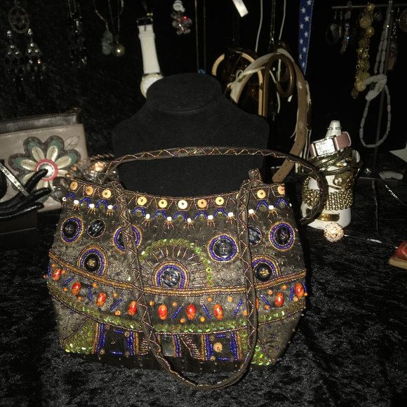 Boutique in Texas Handbags - MOROCCAN BEADED HANDBAG